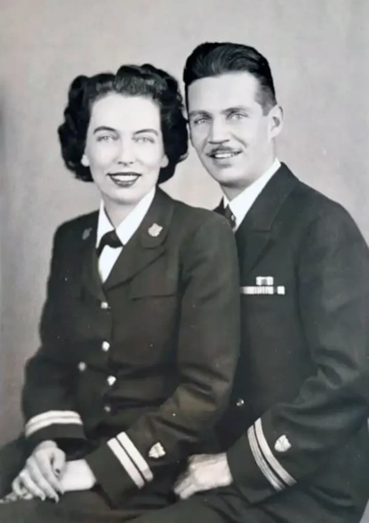 Alameda Post - a black and white photo of Kathleen Thomson and her future husband Fred G. Stoye