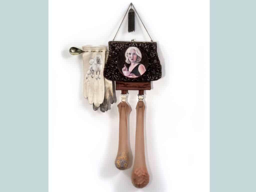 Alameda Post - a mixed media artwork on display at the 2023 de Young Open