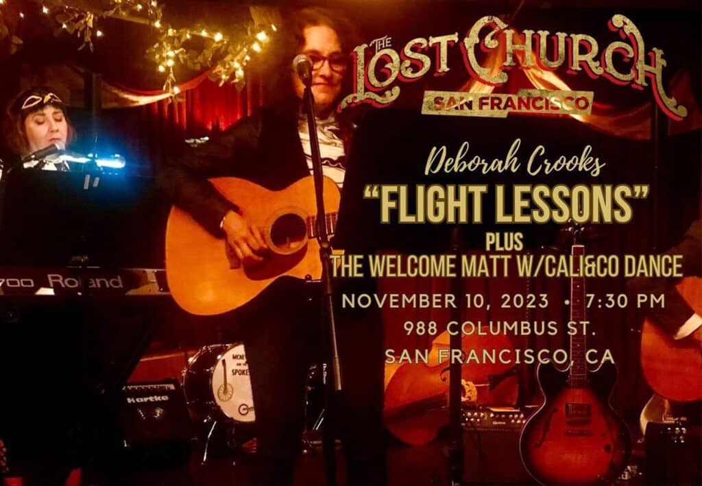 Alameda Post - the poster for "Flight Lessons" at The Lost Church in San Francisco on November 10, 2023