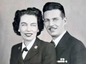 Alameda Post - a black and white portrait of a smiling man and woman