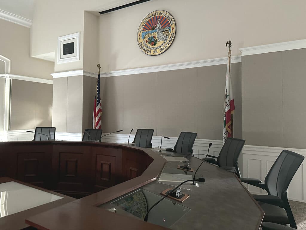 Alameda Post - Empty City Council Chambers