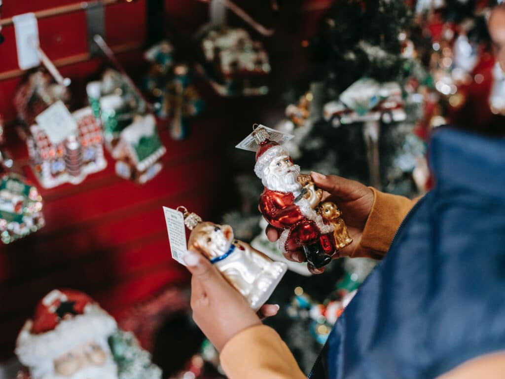 Alameda Post - Christmas ornaments in a shop