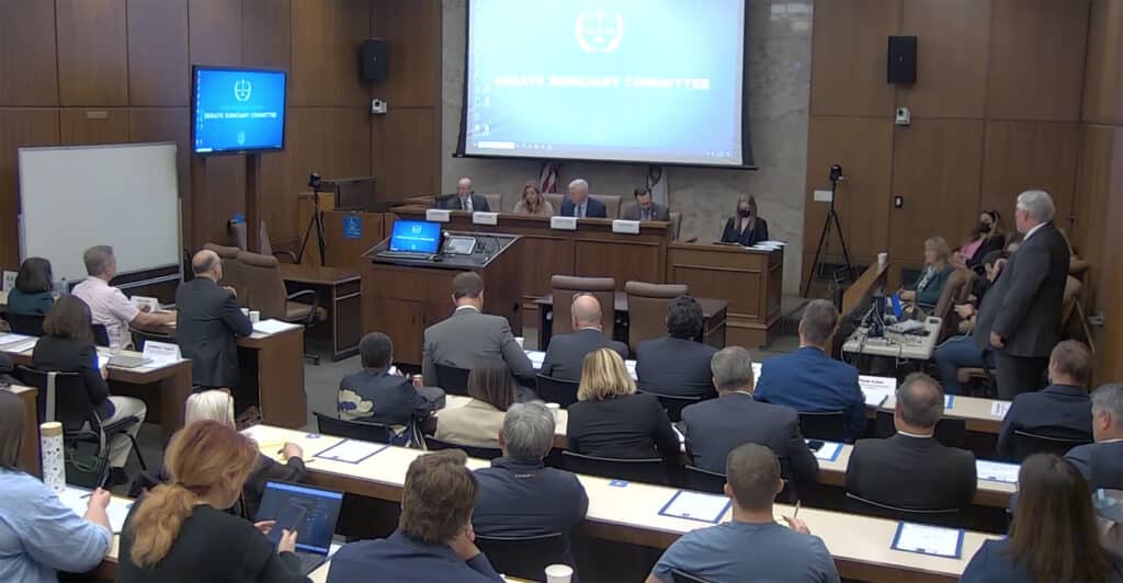 Alameda Post - a photo of a courtroom at The Importance of Journalism in the Digital Age Informational Hearing