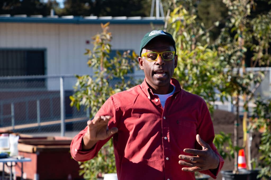 Alameda Post - Amos White speaks and gestures