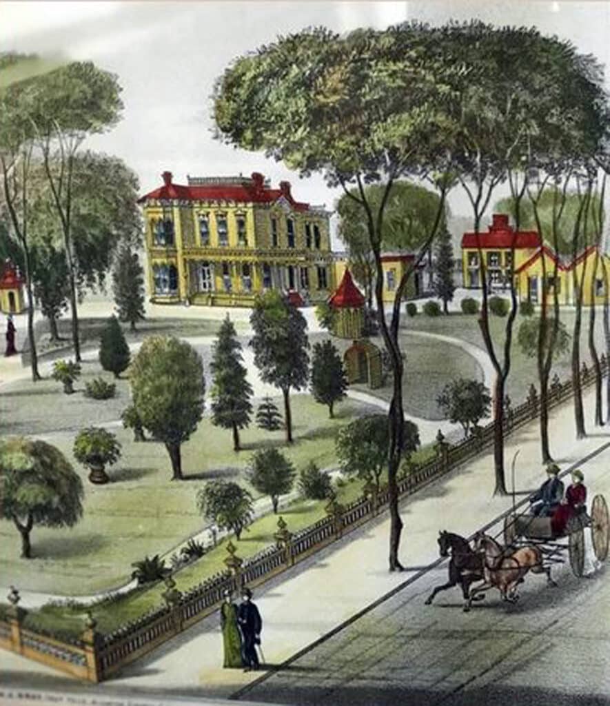Alameda Post - a drawing of Bray Estate in Oakland