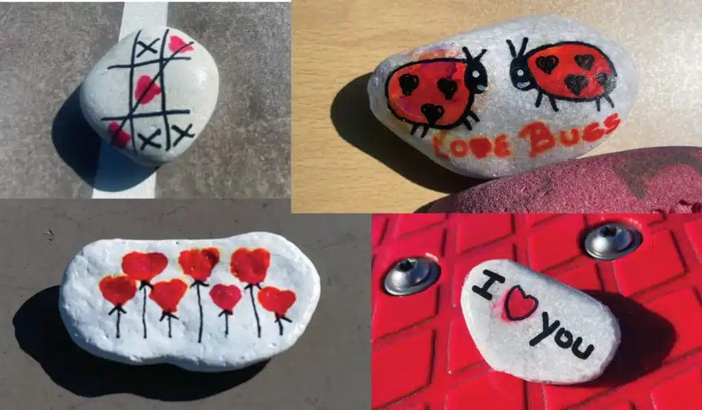 Alameda Post - Bear's-Eye View of Alameda for February 11, 2024. Painted rocks