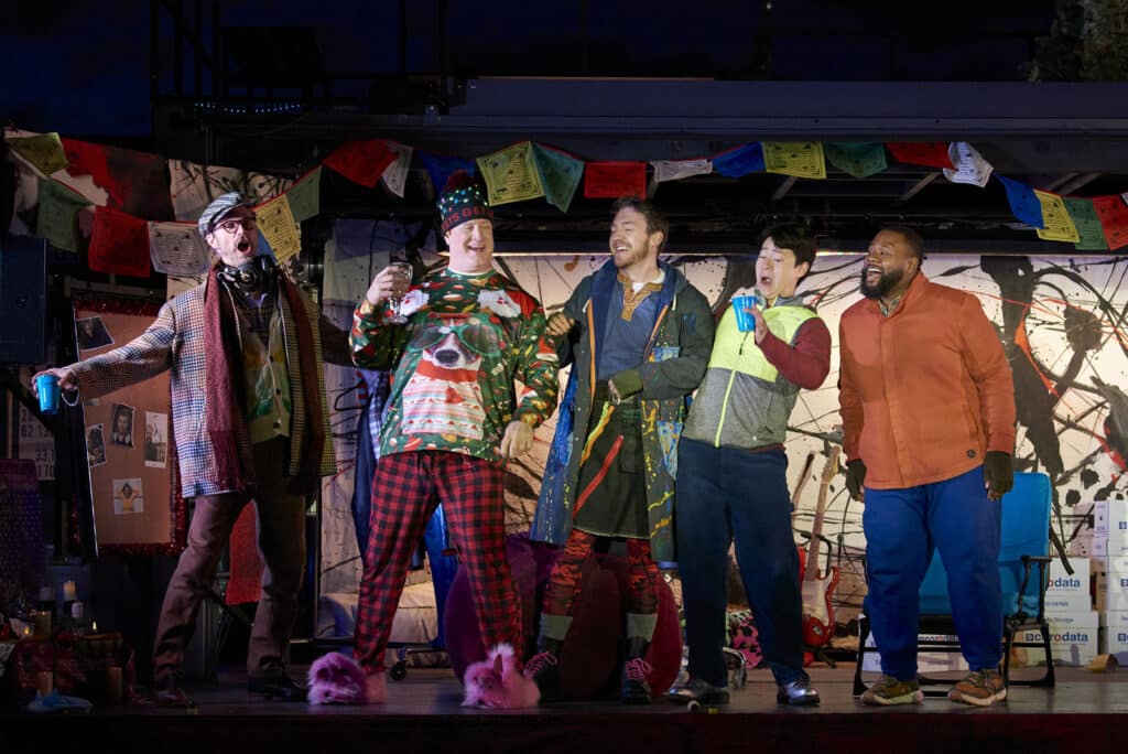 Alameda Post - five performers onstage at Bohème out of the box