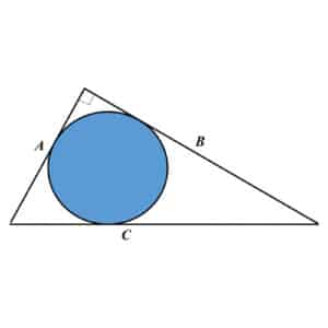 Alameda Post - a circle inside of a right angle triangle