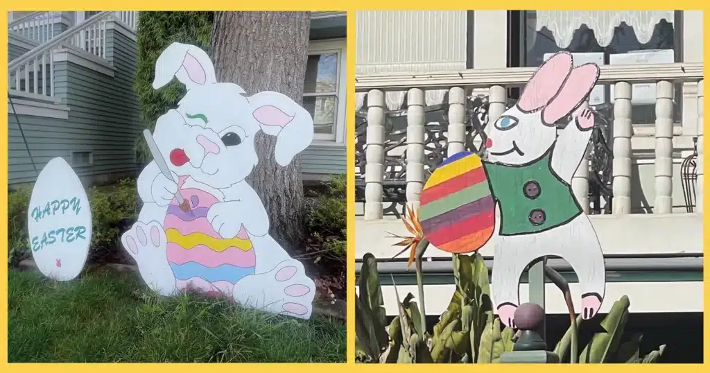 Alameda Post - Easter Decorations in front of homes