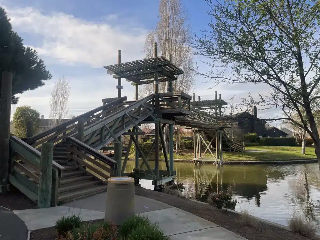 Alameda Post - Bridge over one of the Bay Farm lagoons