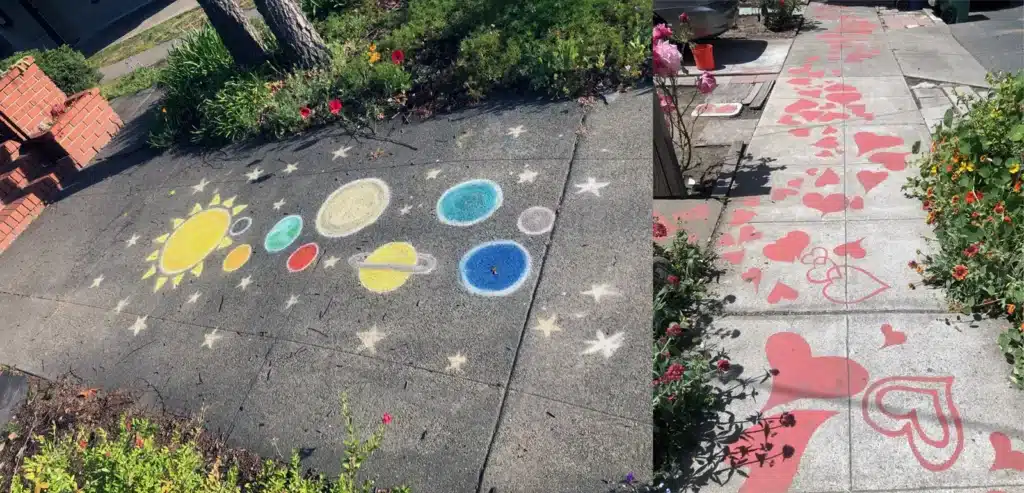 Alameda Post - Sidewalk chalk art