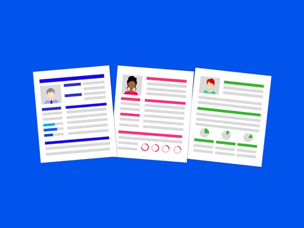 Alameda Post - a graphic of resumes