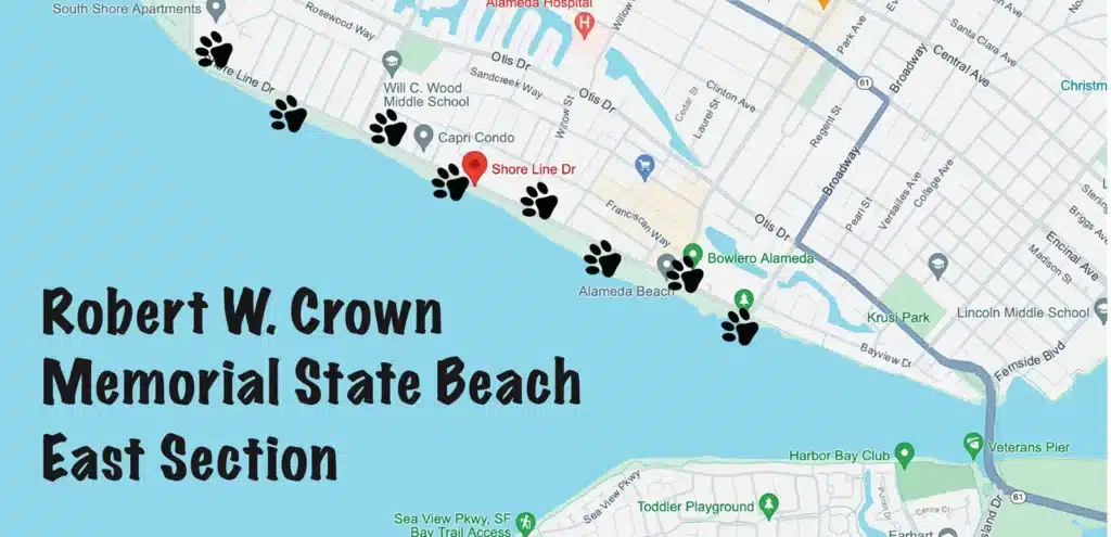 Alameda Post - Map of Crown Beach in Alameda