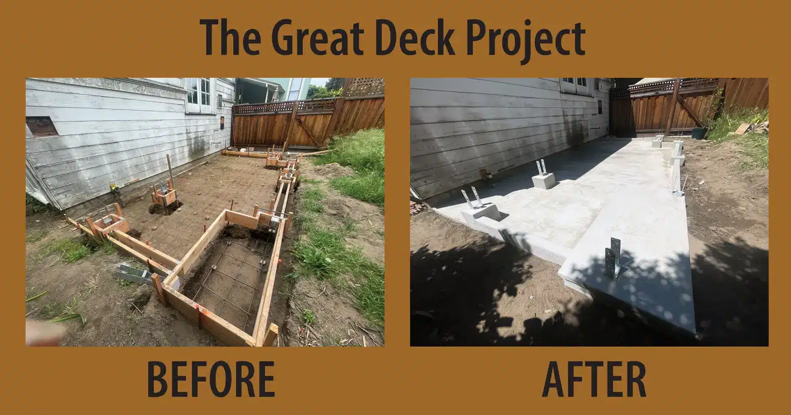 Alameda Post - The great deck project before and after shots