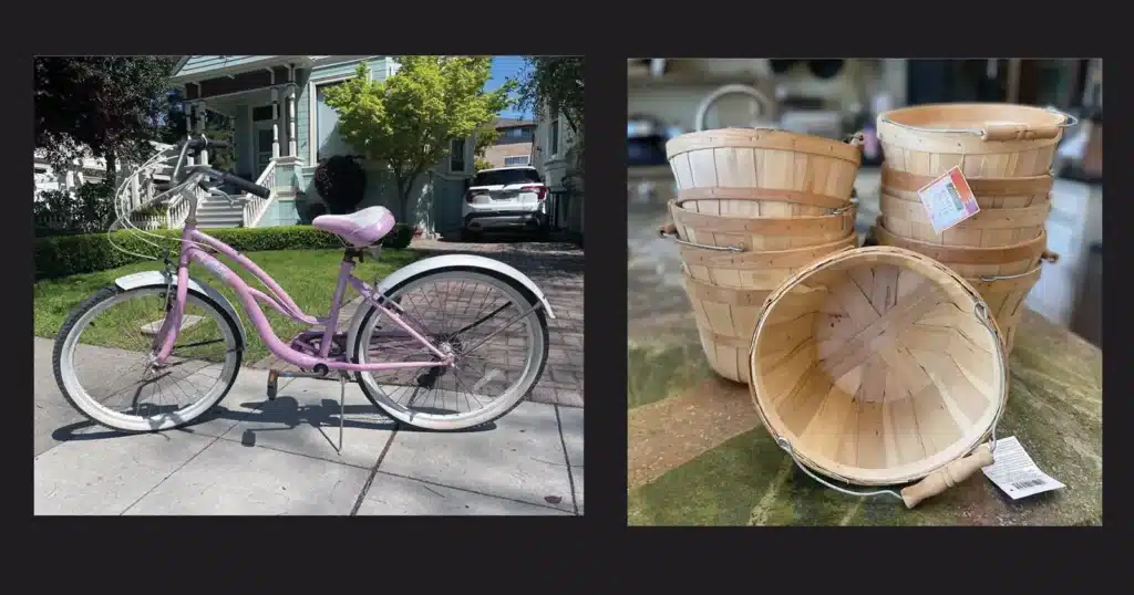 Alameda Post - purchase the bike and baskets at Mouf's yardsale to benefit FAAS's Starfish fund.