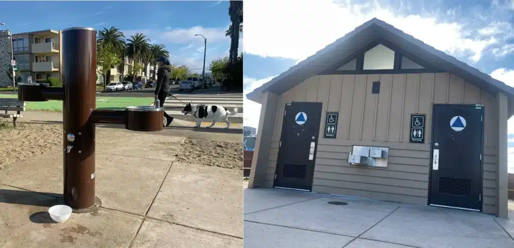 Alameda Post - well maintained water fountains and bathrooms along the beach