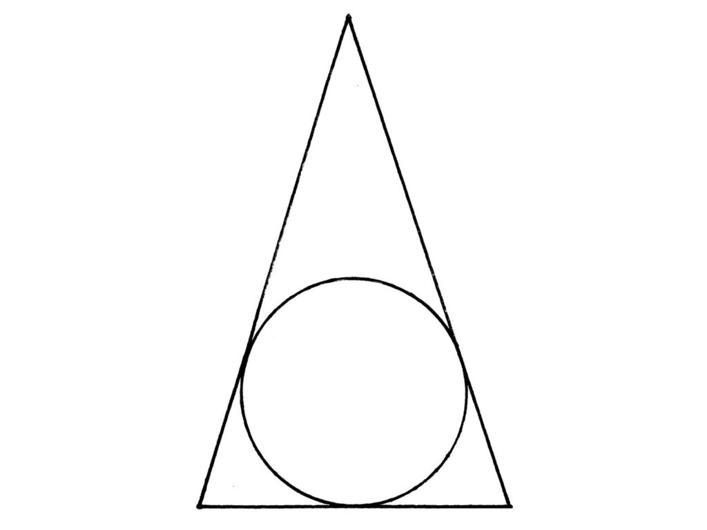 Alameda Post - acute Isosceles triangle with an inscribed circle