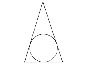 Alameda Post - acute Isosceles triangle with an inscribed circle