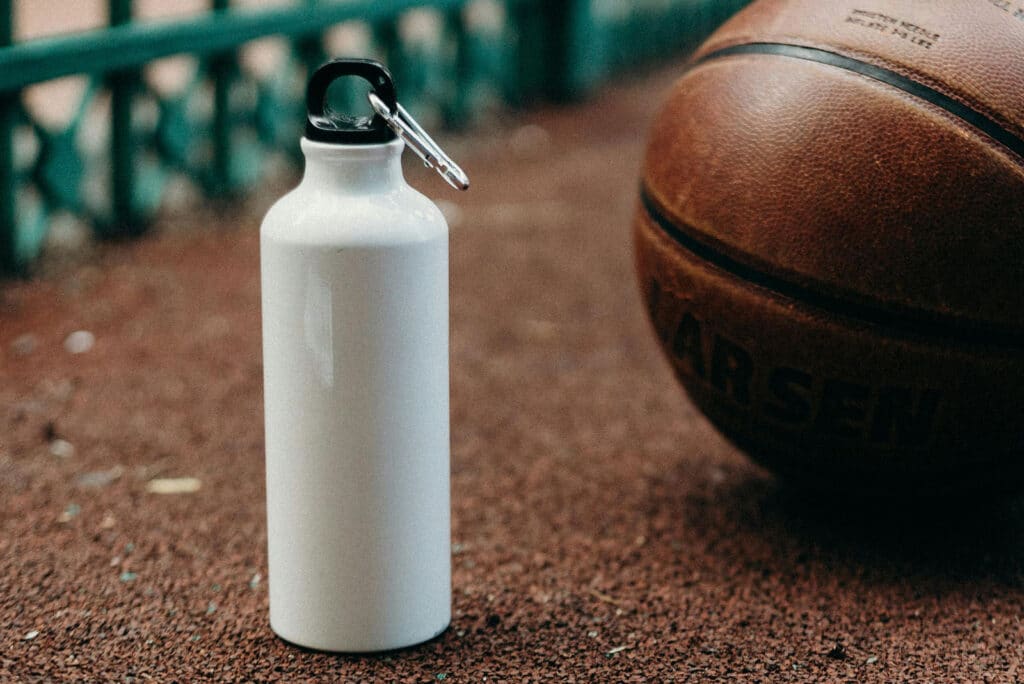 Alameda Post - a water bottle next to a basketball