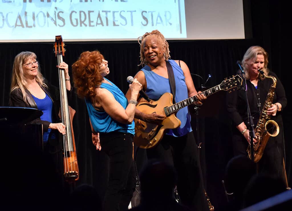 Alameda Post - women perform onstage in Blues is a Woman