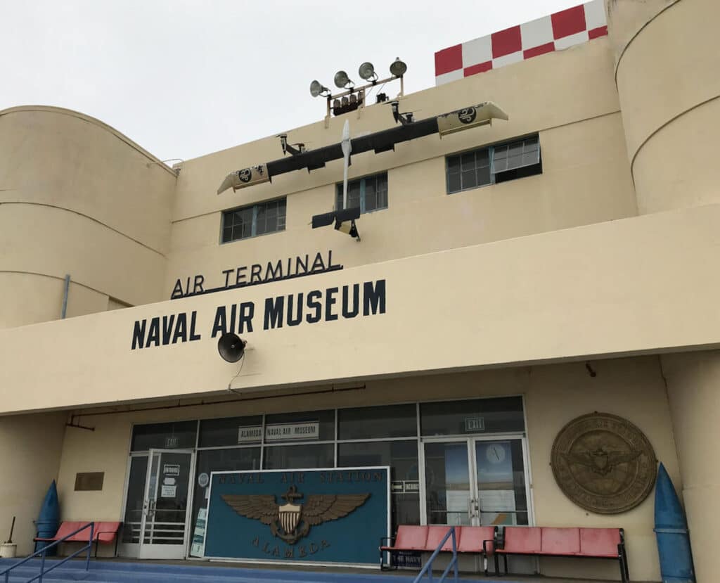 Alameda Post - the exterior of the Alameda Naval Air Museum