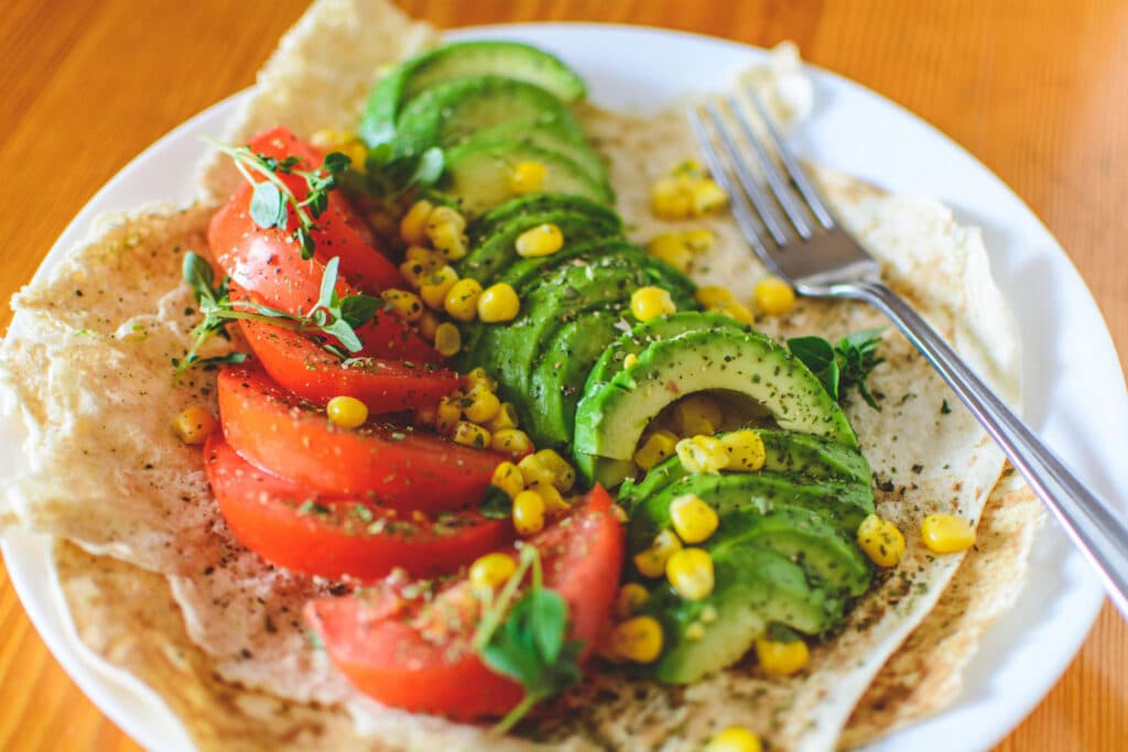 Alameda Post - tomatoes and avocados in a wrap