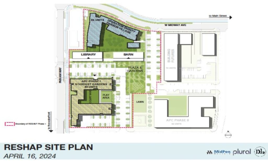 Alameda Post - A map of where the proposed Alameda Point Library will be located. 