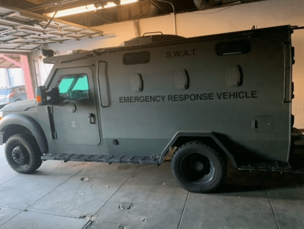 Alameda Post - A gray emergency response van. 