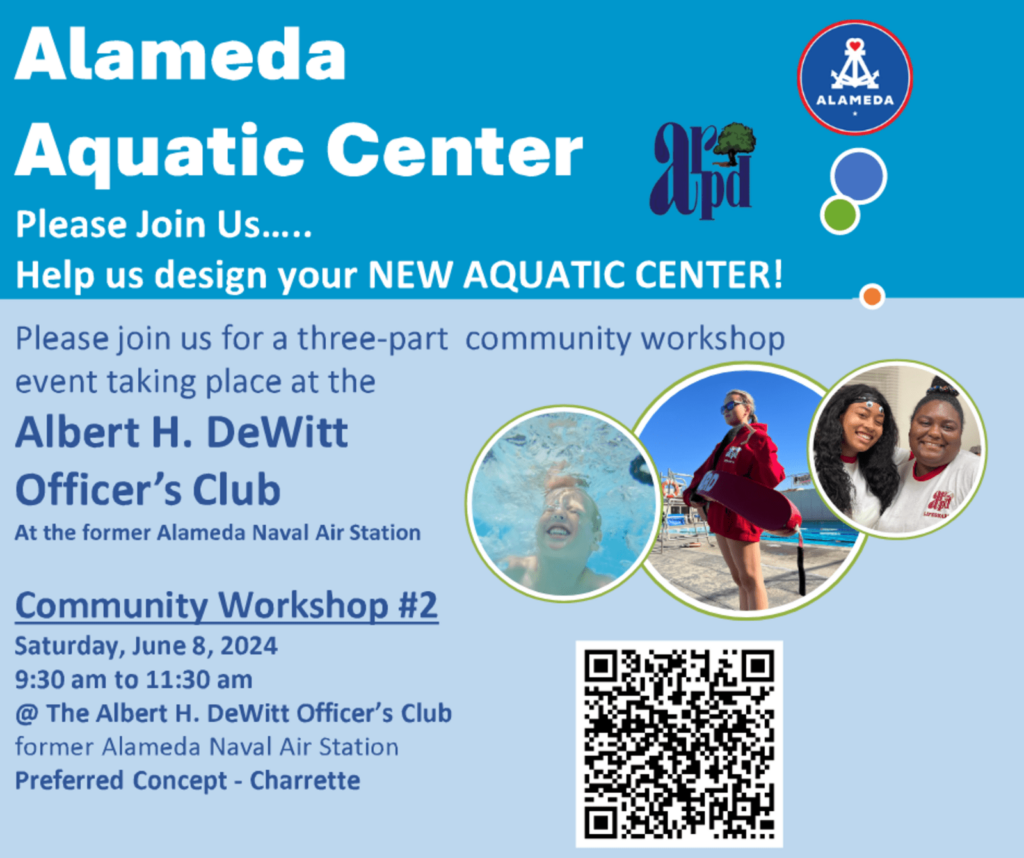 Alameda Post - Flyer for the Alameda Aquatic Center. 