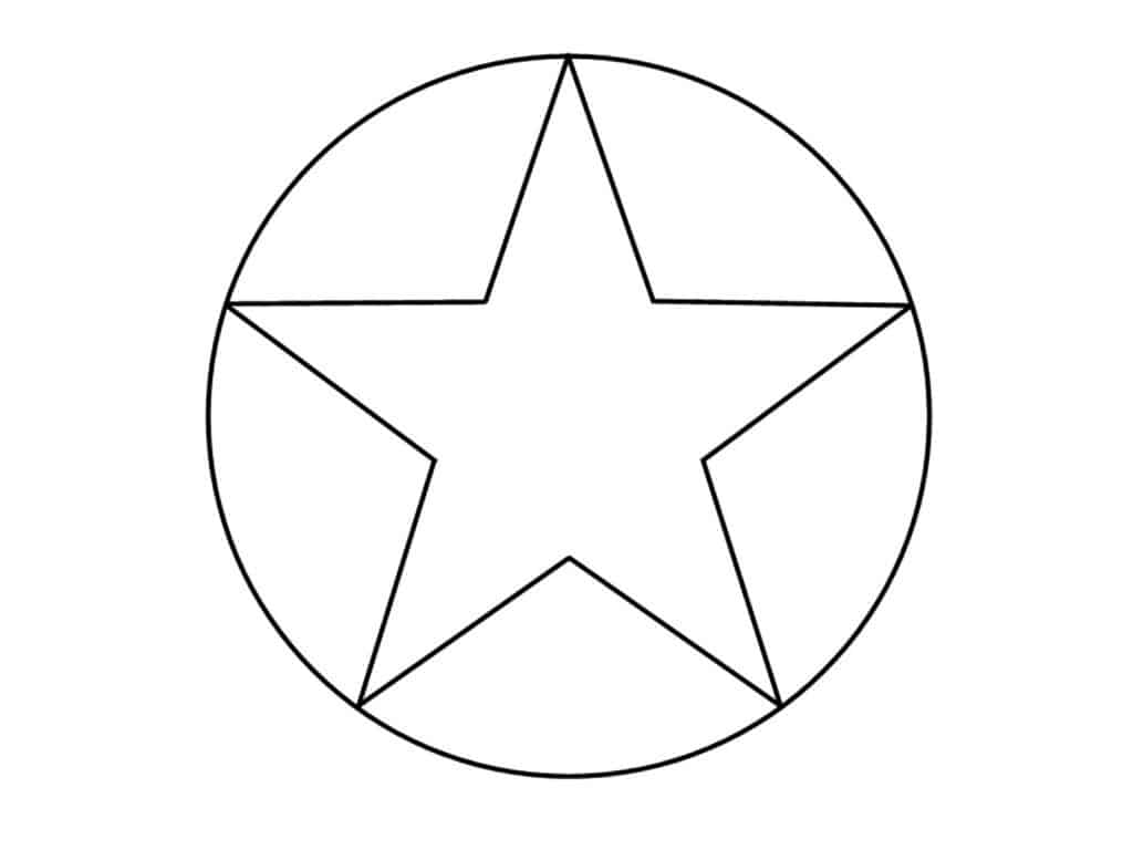 Alameda Post - a diagram of a star inside a circle. All of the five points are touching the perimeter of the circle