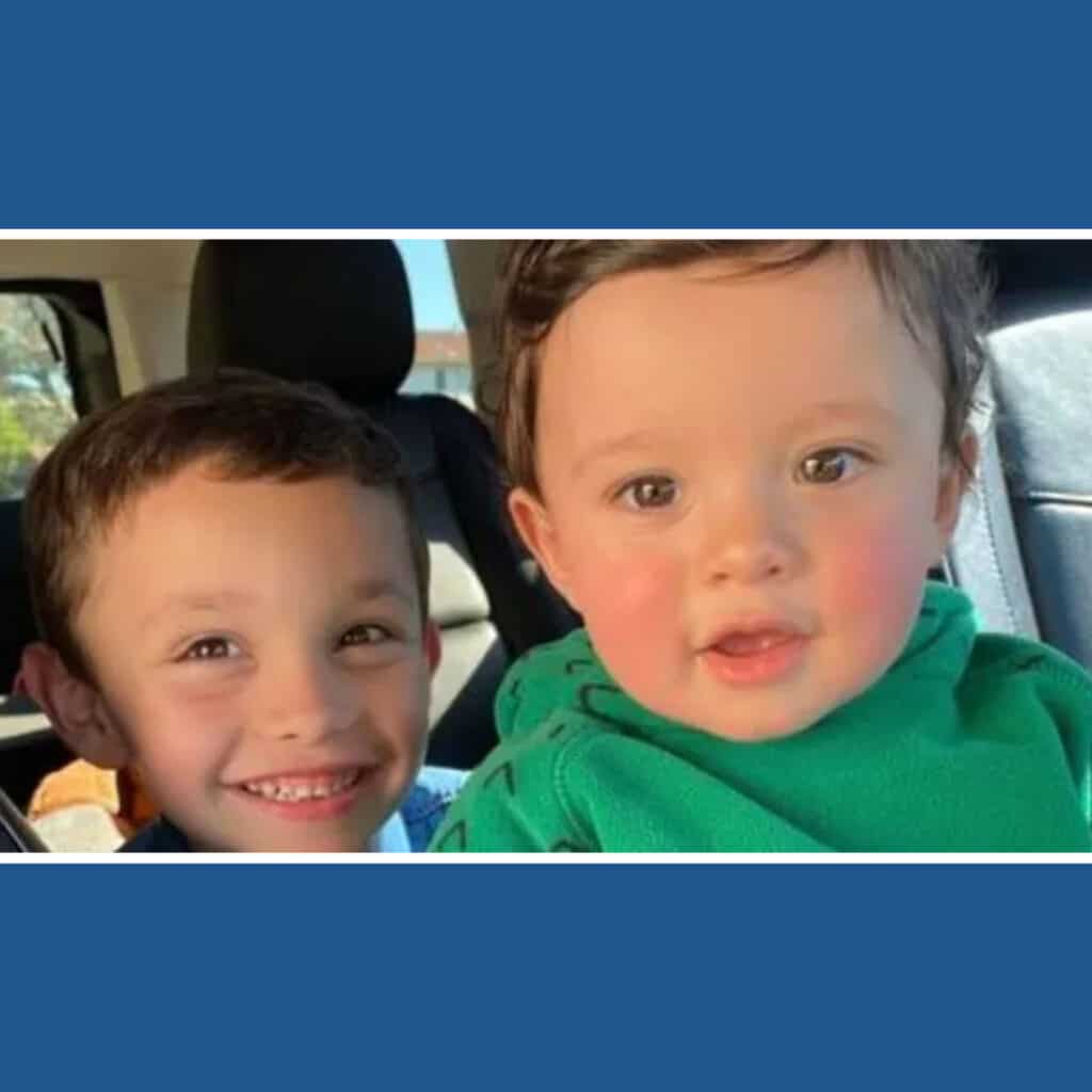 Alameda Post - a photo of two young children smiling in a car