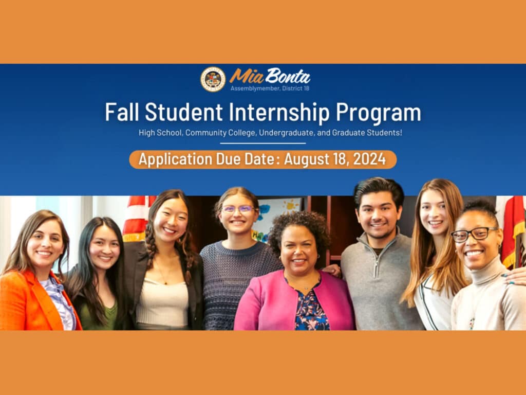 Alameda Post - the poster for the Mia Bonta Fall Student Internship Program