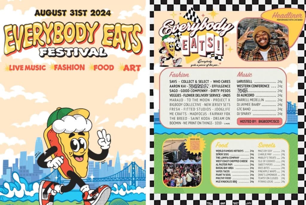 Alameda Post - the everybody eats festival poster