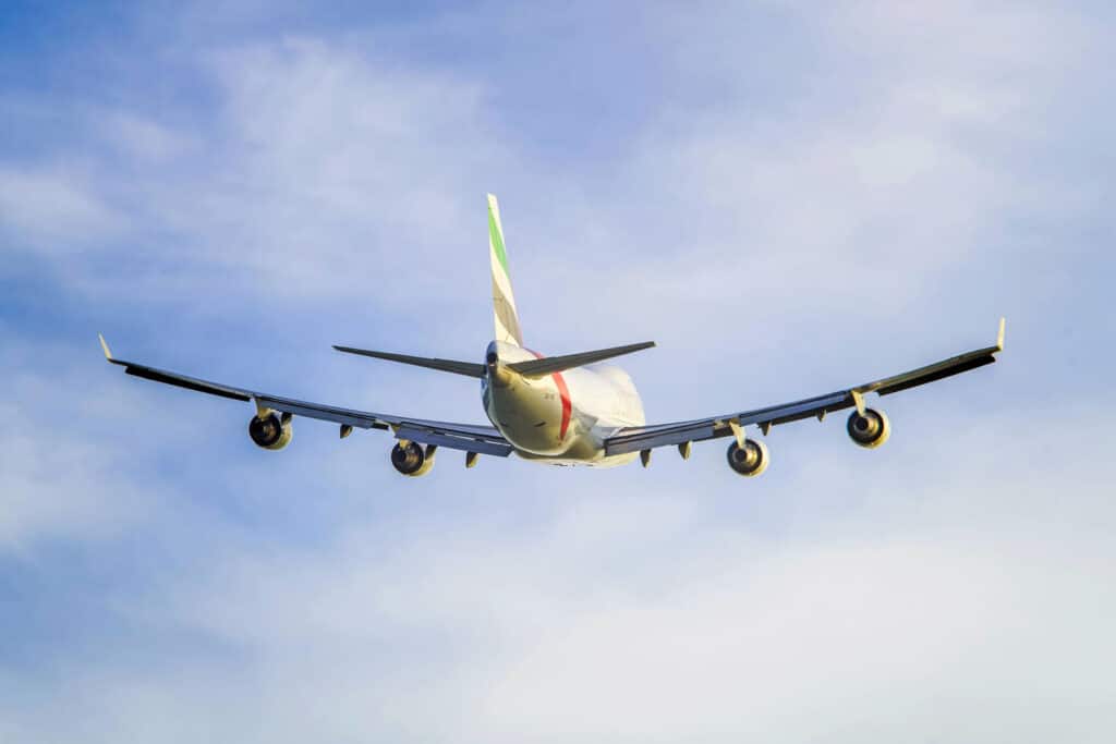 Alameda Post - A jet airplane in flight