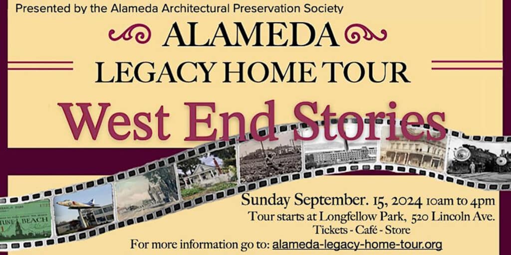 Alameda Post - the poster for the Alameda Legacy Home Tour on Sunday, September 15