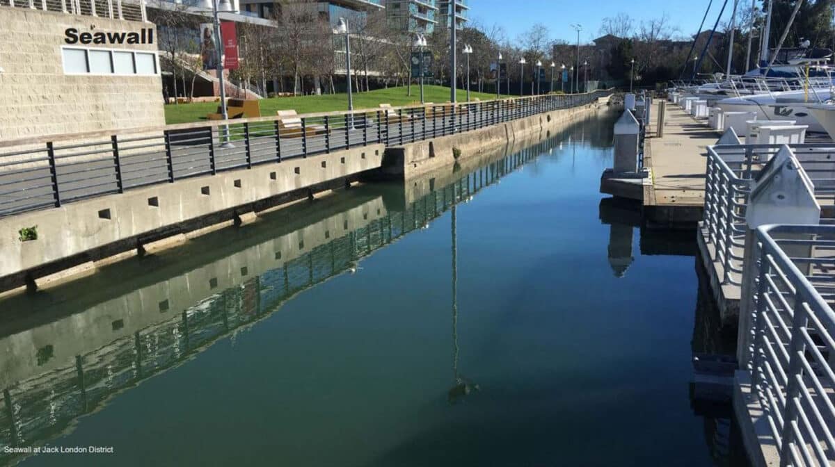Alameda Post - an example of a seawall