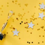 Alameda Post - confetti, stars, and an award statue