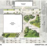 Alameda Post - a conceptual map of landscaping around RADIUM