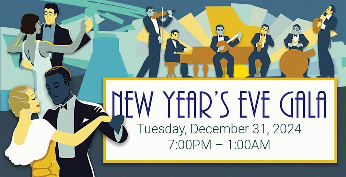 Alameda Post - a poster for the New year's Eve Gala, Tuesday December 31, 2024
