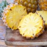 Alameda Post - a cut up pineapple on a cutting board