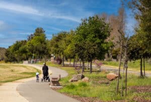Alameda Post - a family enjoys a walking trail