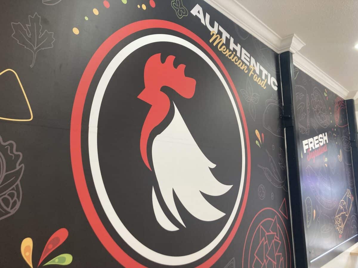 Alameda Post - decor that is branded for Taco Fino inside the restaurant
