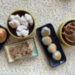 Alameda Post - various dim sum on small plates at a restaurant table