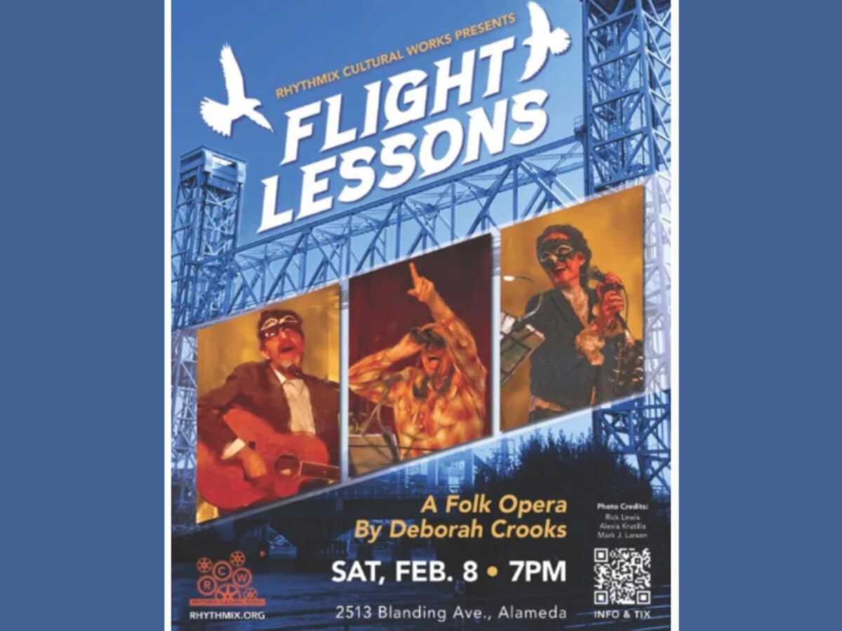 Alameda Post - A poster for Flight Lessons a Folk Opera