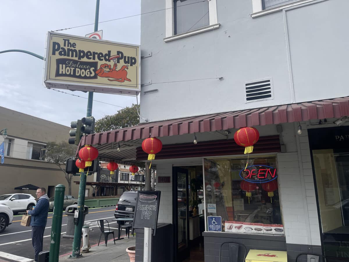 Alameda Post - the front of the shop "The Pampered Pup"
