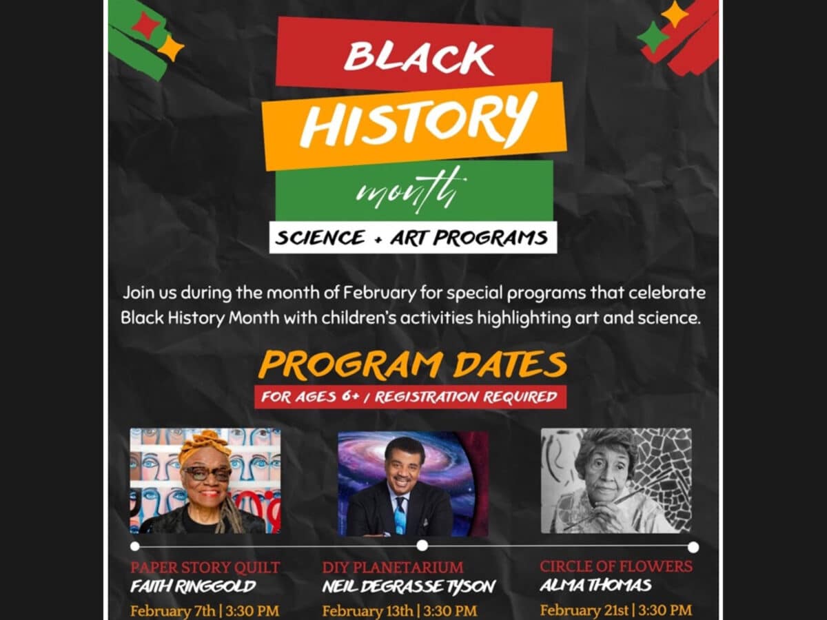 Alameda Post - a poster for Black History Months events with the Alameda Free Library