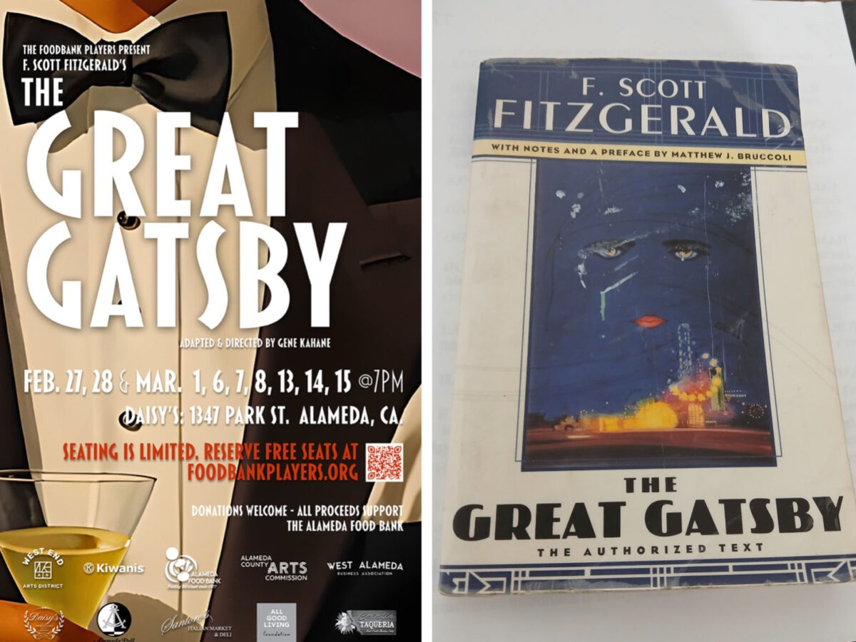 Alameda Post - the poster The Great Gatsby and a photo of the book