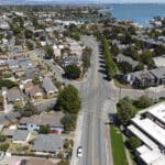 Alameda Post - an aerial view of an Alameda intersection