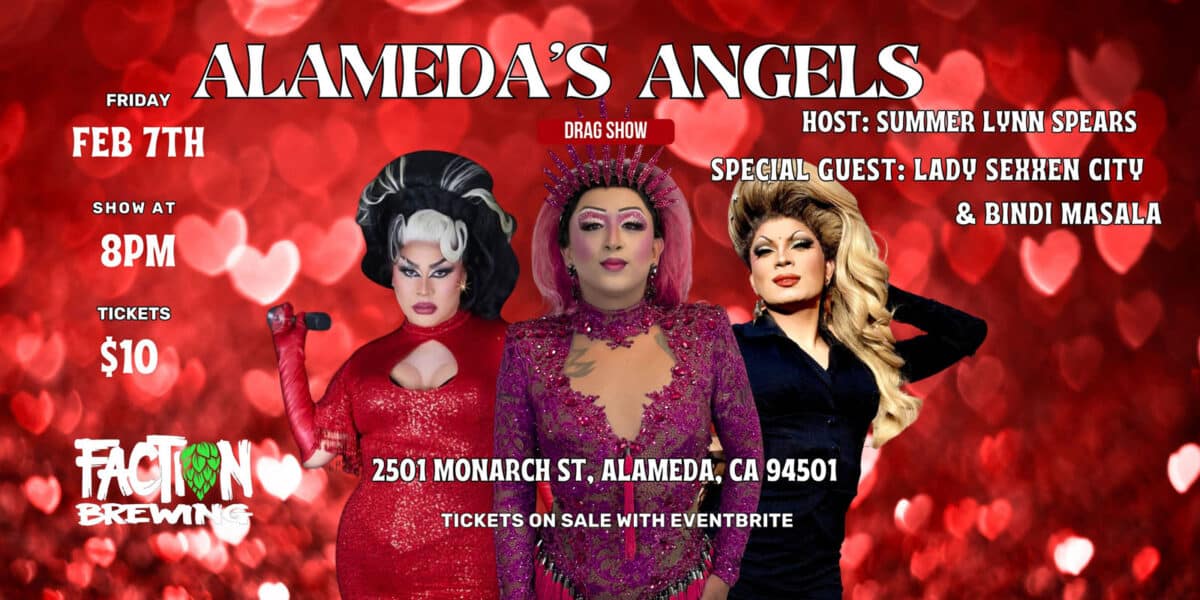 Alameda Post - a poster for the Alameda's Angels Valentine's Day poster