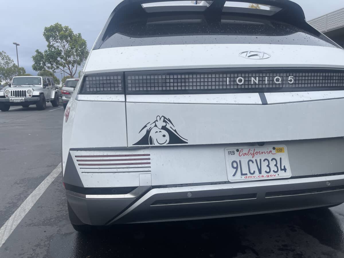 Alameda Post - a snoopy bumper sticker